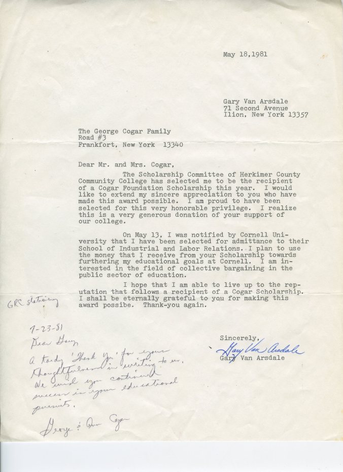 Thank you letter from HCCC Cogar foundation scholarship.jpg