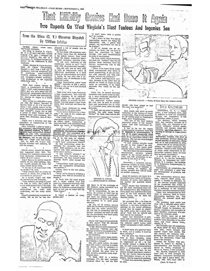 the hillbilly sept 1969